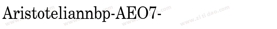 Aristoteliannbp-AEO7字体转换