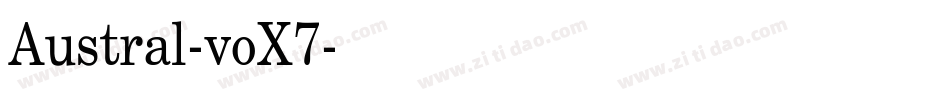 Austral-voX7字体转换