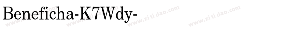 Beneficha-K7Wdy字体转换
