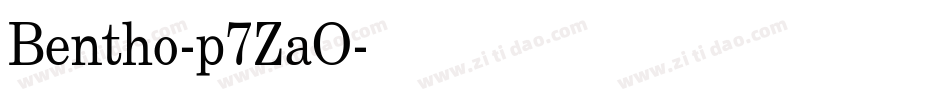 Bentho-p7ZaO字体转换