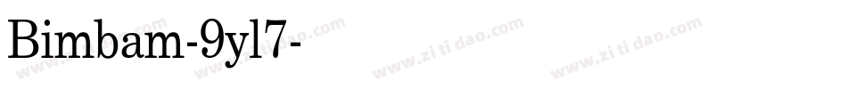 Bimbam-9yl7字体转换