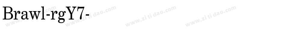 Brawl-rgY7字体转换