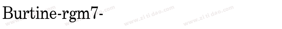 Burtine-rgm7字体转换