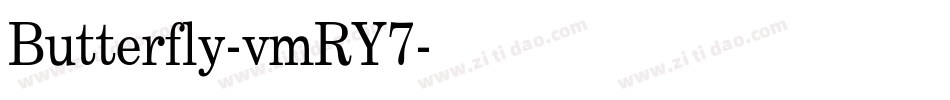 Butterfly-vmRY7字体转换