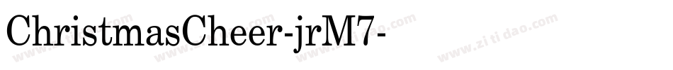 ChristmasCheer-jrM7字体转换