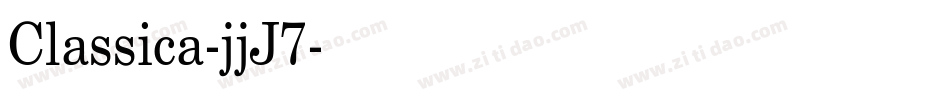 Classica-jjJ7字体转换