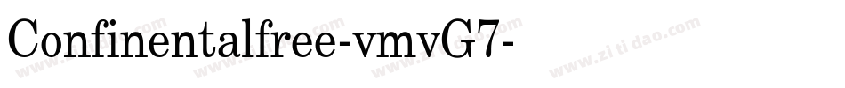 Confinentalfree-vmvG7字体转换