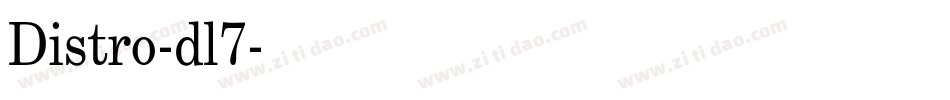 Distro-dl7字体转换