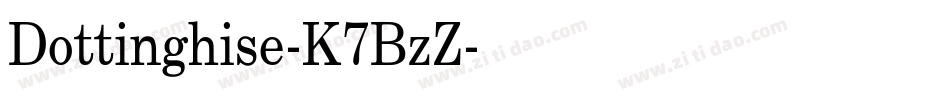Dottinghise-K7BzZ字体转换