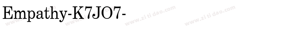 Empathy-K7JO7字体转换