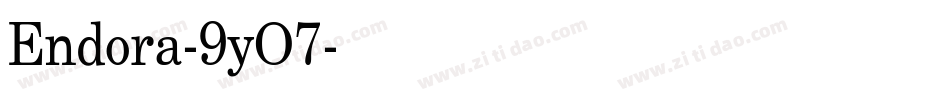 Endora-9yO7字体转换