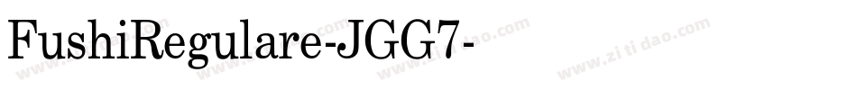 FushiRegulare-JGG7字体转换