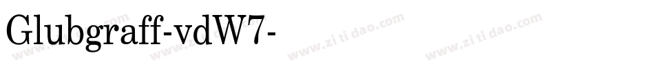 Glubgraff-vdW7字体转换