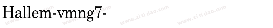 Hallem-vmng7字体转换