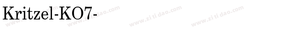 Kritzel-KO7字体转换