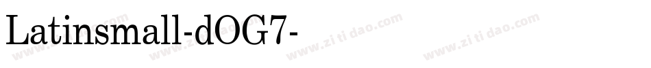 Latinsmall-dOG7字体转换