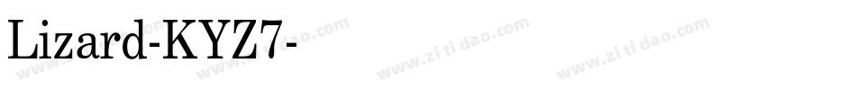 Lizard-KYZ7字体转换