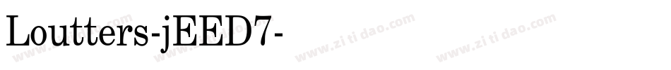 Loutters-jEED7字体转换