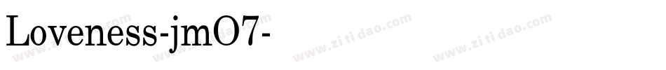 Loveness-jmO7字体转换