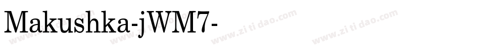 Makushka-jWM7字体转换