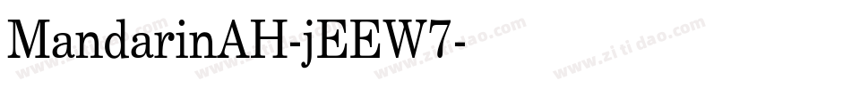 MandarinAH-jEEW7字体转换