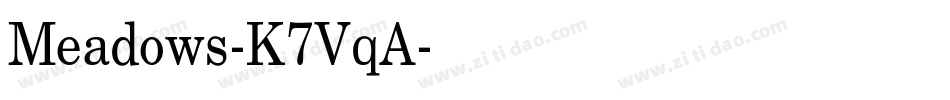 Meadows-K7VqA字体转换