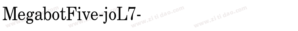 MegabotFive-joL7字体转换