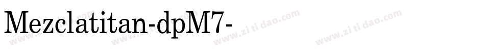 Mezclatitan-dpM7字体转换