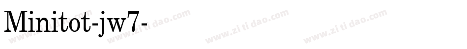 Minitot-jw7字体转换