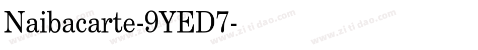 Naibacarte-9YED7字体转换
