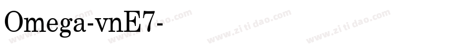 Omega-vnE7字体转换