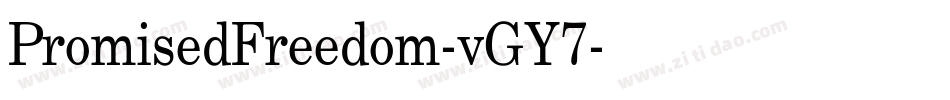 PromisedFreedom-vGY7字体转换
