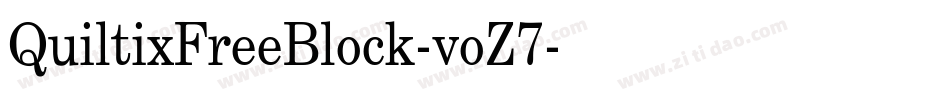 QuiltixFreeBlock-voZ7字体转换