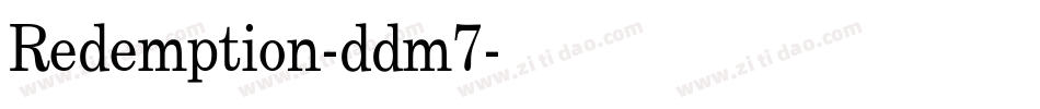 Redemption-ddm7字体转换