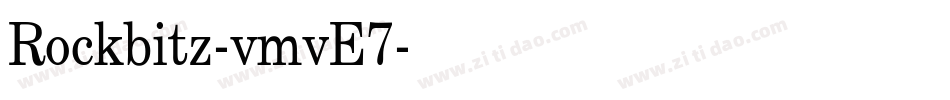 Rockbitz-vmvE7字体转换