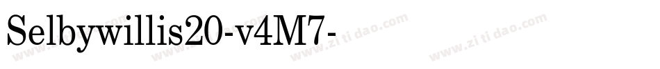 Selbywillis20-v4M7字体转换
