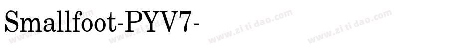 Smallfoot-PYV7字体转换