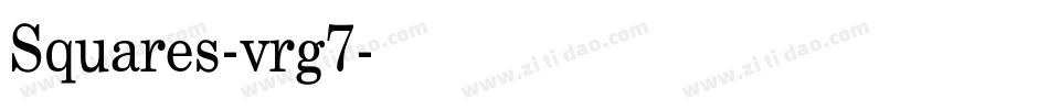 Squares-vrg7字体转换