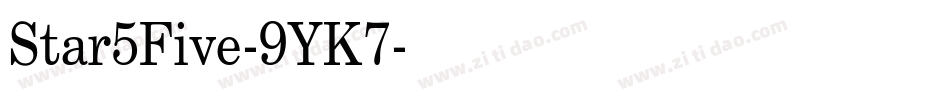 Star5Five-9YK7字体转换