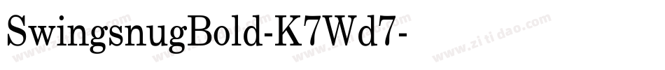 SwingsnugBold-K7Wd7字体转换