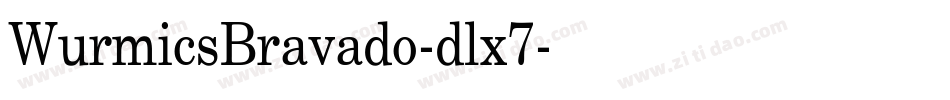 WurmicsBravado-dlx7字体转换