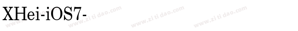 XHei-iOS7字体转换