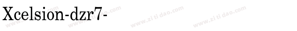 Xcelsion-dzr7字体转换