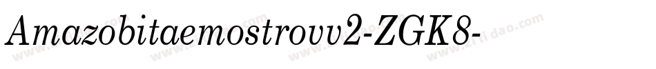 Amazobitaemostrovv2-ZGK8字体转换