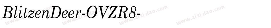 BlitzenDeer-OVZR8字体转换