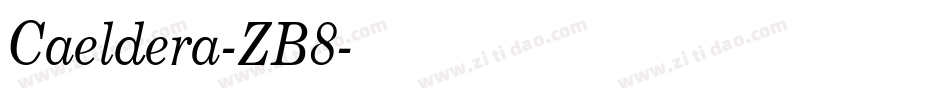 Caeldera-ZB8字体转换