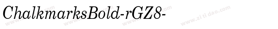 ChalkmarksBold-rGZ8字体转换