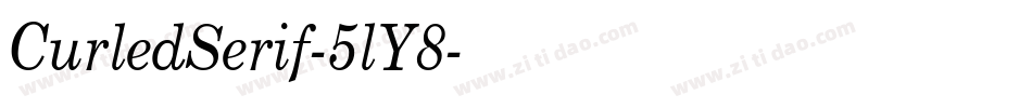 CurledSerif-5lY8字体转换