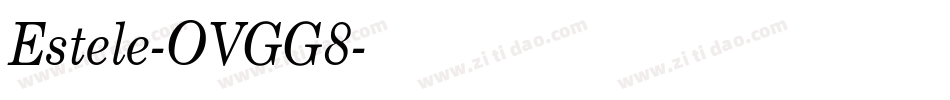 Estele-OVGG8字体转换