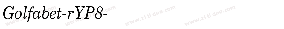 Golfabet-rYP8字体转换
